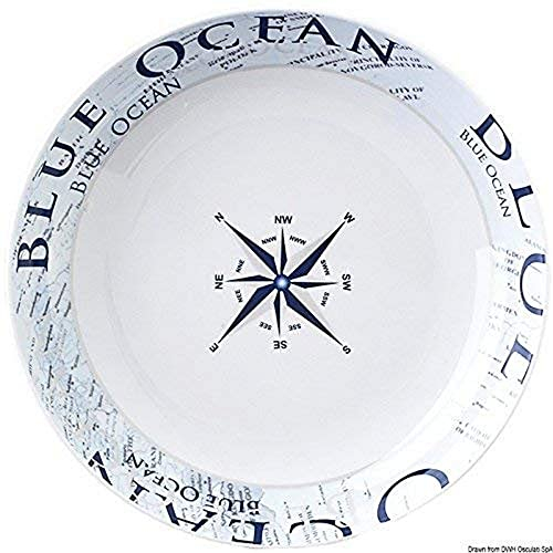 BRUNNER 0830026N.C8C Piatto Fondo, Design Blu Ocean
