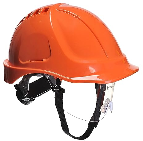 Portwest PW54 Casque de Sécurité avec Visière Endurance Plus Orange