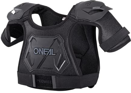 O'NEAL | Brustprotektor | Kinder | Motocross Enduro | Einfach verstellbar, Injizierte Plastikform für gesteigerten Schutz, Alter von 4-9 Jahren | Pee Wee Chest Guard | Schwarz Weiß | Größe XS/S