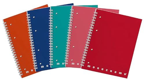 Pigna Monocromo Maxi – Set Da 5 Quaderni