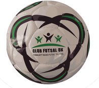 ClubFutsalUK Futsal Ball Size 2 White PU Leather Match And Training Quality