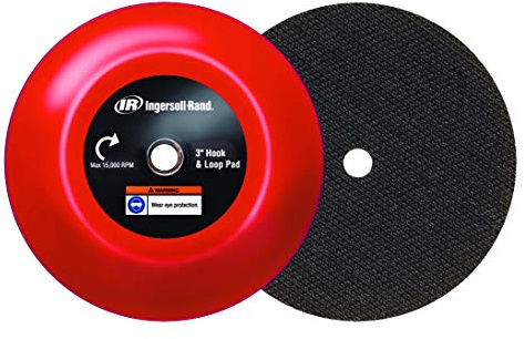 Ingersoll Rand 03H-PAD-HL Sanding and Polishing Pads Mini Polisher Accessories 3 Hook & loop backer pad (fits polisher and RO sander)