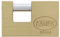Amig - Candado de seguridad rectangular con barra - Incluye 2 llaves - Latón y arco de Acero tratado - Alta seguridad antirrobo para puertas de camiones, contenedores, obras - Ancho: 90 mm