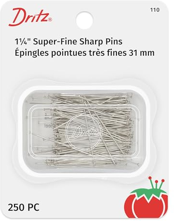 Dritz 110 Sharps Pins, 1-1/4-Inch (250-Count)