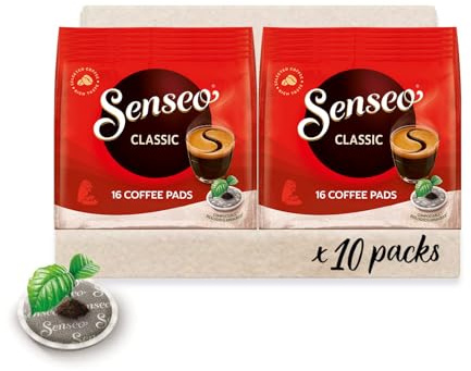 Senseo Pads Classic, 10 x 16 Getränke, 160 Kaffeepads