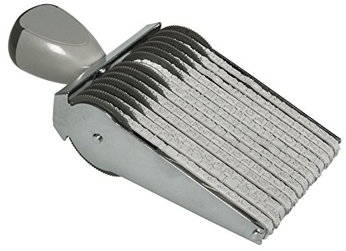 Rayher 29019000 Wortbandstempel, 13 individuell einstellbare Bänder mit Buchstaben, Zahlen und Zeichen, Schrifthöhe: 4mm Wort / Textlänge: 6,8 mm, Metall, 2.35 x 1.3 x 0.5 cm