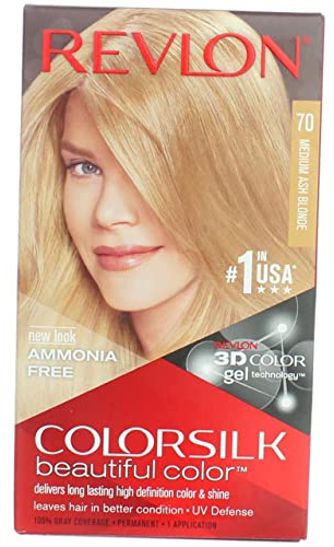 Revlon Colorsilk Permanent Hårfärg Ton 70 Medium Ash Blond