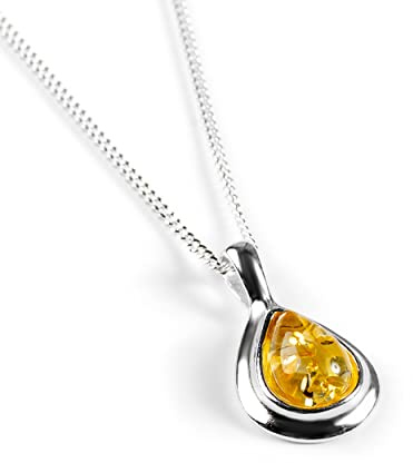 Bärnsten halsband sterling silver, helande bärnsten hänge halsband, gult halsband, mors dag bästa vän present, examenspresent