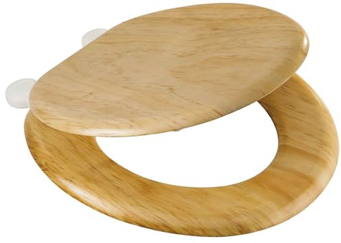 MSV Abattant WC MDF Décor Pin - Charnières PS