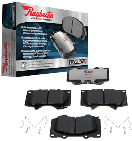 Raybestos Element3 EHT™ Automotive Replacement Rear Brake Pad for Selected Honda (Accord,Civic,CRZ,S200), Acura (ILX,TSX,RSX), Suzuki (SX4) Model Years (EHT537H)