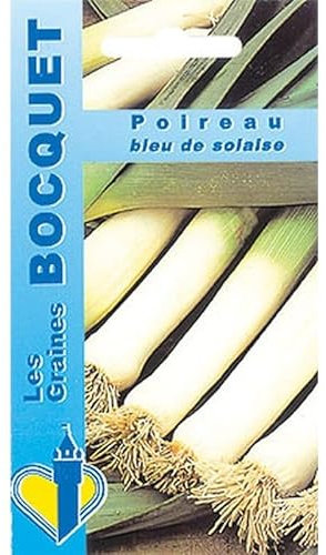 Sachet de graines de Poireau bleu de Solaise - 4 g - légume bulbe - LES GRAINES BOCQUET