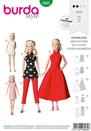 burda mönster dockklänningar 6960