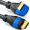 deleyCON 1,5m Cavo HDMI Angolato (Angolo 90°) - UHD 4K HDR 1080p 2160p EARC - per TV, Soundbar, Monitor, PC, Laptop, Proiettore, PS5, Xbox - Nero