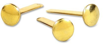 Essentials 40mm IXL Premier Grip Paper Fasteners - Brassed Steel (Pack of 200)