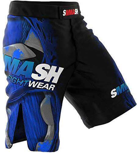 SMMASH MMA Shorts Herren Thaibox Muay Thai Hose Boxhose Sporthose Trainingsshorts Atmungsaktiv Kletterverschluss Abriebfest