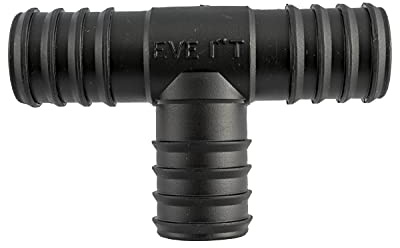 Pisces Barbed Hose 'T' Pond Tube Connector - 25mm x 25mm x 25mm - 3 Way Pipe Adapter