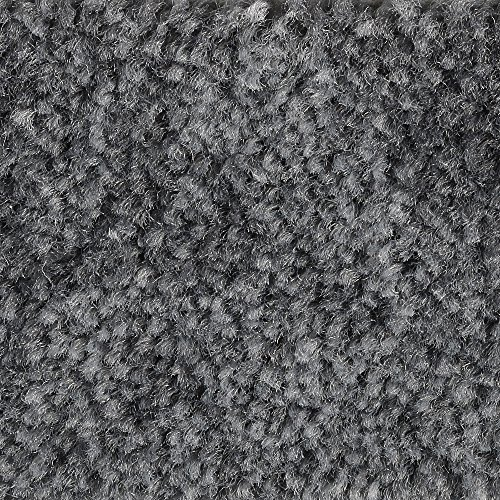 Teppichboden Auslegware Meterware Velour meliert grau anthrazit 400 cm und 500 cm breit, verschiedene Längen