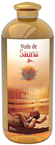 Camylle - Sauna Fragrance Pine - A base di oli essenziali puri e naturali per sauna - Tonificante con aromi freschi e speziati - 1000ml