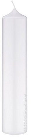 Kerzenrohling zur Verzierung Konfirmationskerze 50 x 300mm in der Farbe Weiss