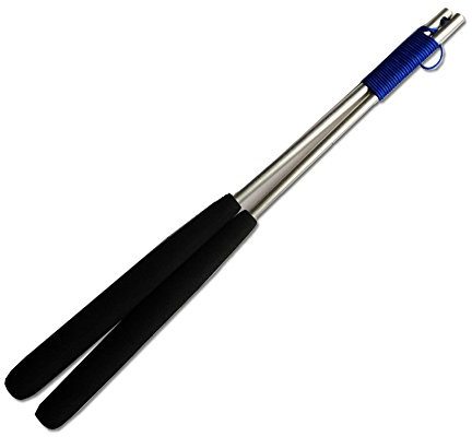 35cm Silver Aluminum Diabolo Handsticks with 2 of Pro Slide diabolo Strings