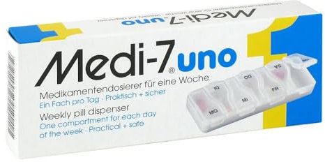 MEDI 7 uno Medikamentendosierer für 7 Tage weiß 1 St