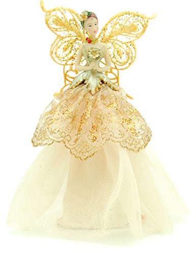 Festive Productions julgransspets, ängel, 23 cm – guld