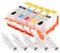 Cenado Befüllbare Patronen für CANON PGI550/551 mit Autoresetchip, leer (für CANON PIXMA IP7200 IP7250 MG5450 MG5550 MG5650 MG6450 MG6650 MX725 MX925 IX6850 etc.)