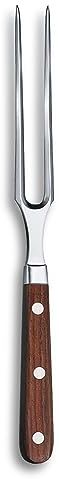 Victorinox Grand MaÎtre Fourchette à découper, Fourche à trancher, Acier inoxydable, Manche en bois, Érable modifié