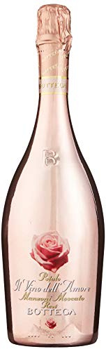 Bottega - Petalo Manzoni Moscato Rosé - Rose Wine - Blush Wine - Sweet, Elegant & Balanced - Wine Rose - Pink Sparkling Wine - Sweet Rose Wine - Delicious Pink Wine