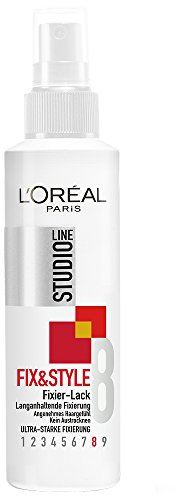 L'Oréal Paris Studio Line Fix&Style Fixier-Lack – Ultra-starker Halt, angenehmes Haargefühl, natürliche Elastizität, kein Austrocknen, 250 ml
