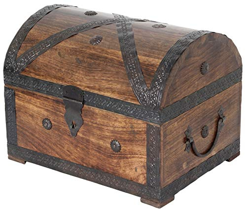Holztruhe Schatztruhe Piratenkiste aus Massivholz von Bartl, 32 cm breit, Art.-Nr. 110313