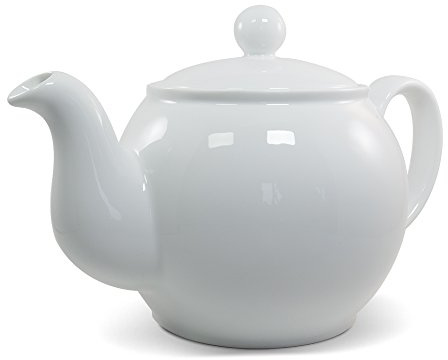 Teekanne Elisabeth weiß Porzellan 1,5L rund