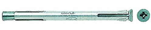 fischer - Cheville métallique pour cadres de fenêtres F 10 M 72 avec vis à tête fraisée en acier électrozingué, avec résistance au feu/Boite de 100