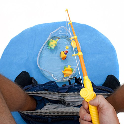 GOODS+GADGETS Toiletten WC Angel Set - Das lustige Fischen Angeln Spielzeug Potty Fisher fürs Klo