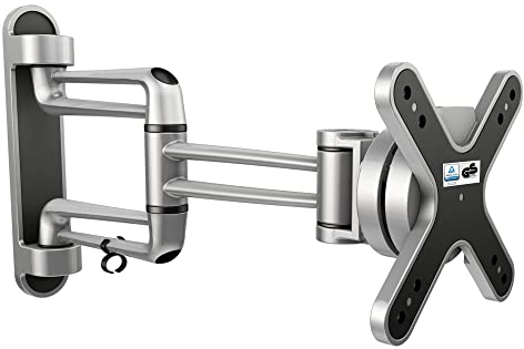 RICOO Supporto monitor muro S2111 Girevole Inclinabile Schermo PC 13-29 (33-74 cm) Staffa TV universale Televisore LED/LCD/Curvo VESA 100 x 100