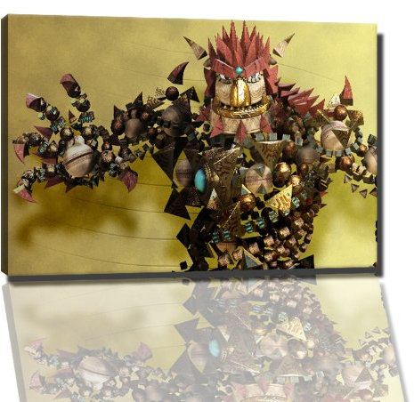 knack Bild auf Leinwand -- 60x40 cm fertig gerahmte Kunstdruckbilder als Wandbild - Billiger als Ölbild oder Gemälde - KEIN Poster oder Plakat