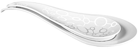 Giostyle Doppio Posamestolo in Plastica 100% Riciclabile, Bianco