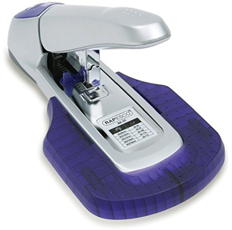 Rapesco 0461 AV-69 Blockheftgerät mit Ablage, Silber/Violett
