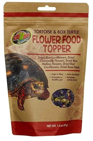 Zoo Med Tortoise & Box Turtle Flower Food Topper 1.4 oz - Pack of 1