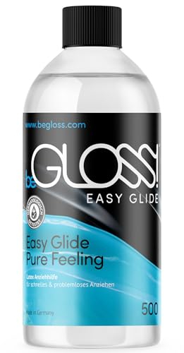 beGLOSS Easy Glide 500 - Silicon Latex Dressing ÖL Anziehhilfe für Gummi & Latex Kleidung