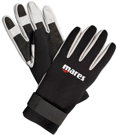Mares Adult Amara 2mm Neoprene Gloves for Men & Women - Durable Flexible Wetsuit Gloves with Adjustable Closure for Scuba Diving, Spearfishing, Kayaking & Other Water Sports, Large