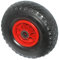 HKB ® 1 Stück Sackkarrenrad, Gummirad 3.00-4 mit Schlauch Tragkraft 110kg, ø=260mm Breite = 85mm, Achse ø=20mm, 75mm breit, mit Rollenager, Artikel-Nr. 81462