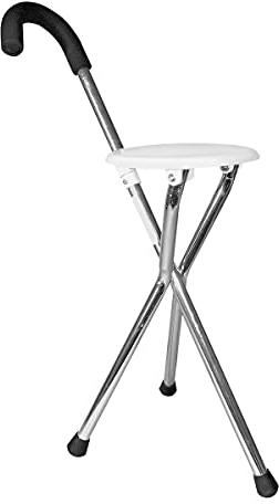 Alu-Gehstock mit Sitzfläche Gehstock