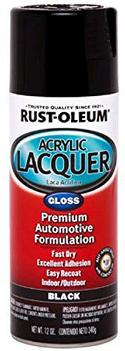 Rust-Oleum Automotive 253365 12-Ounce Acrylic Lacquer Spray, Black Gloss