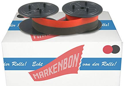 Farbbandspulen passend für Olympia CPD 5212 OLD [schwarz/rot] von markenbon - Farbband 051 S + U - Canon Gruppe 51 (1 Karton mit 1 Stück)