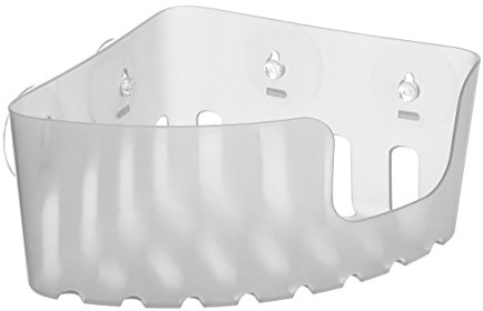 Tatay Estanteria Ducha Sin Taladro Esquina | Incluye Ventosas | Soporta 2 kg | Polipropileno Resiste Humedad | Medida Rinconera | 20 x 20 x 11 cm - Modelo Standard - Glacé