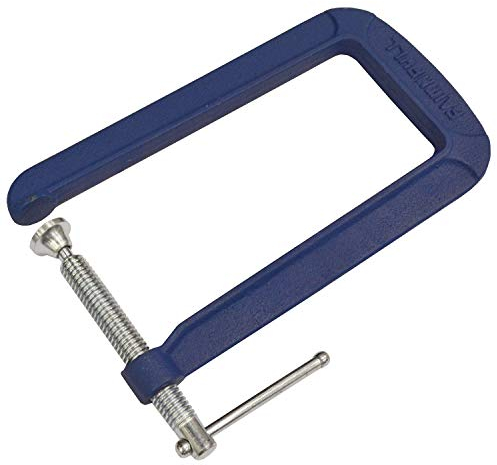 Faithfull - Sargento con mandíbula de 200 mm y guía de 85 mm