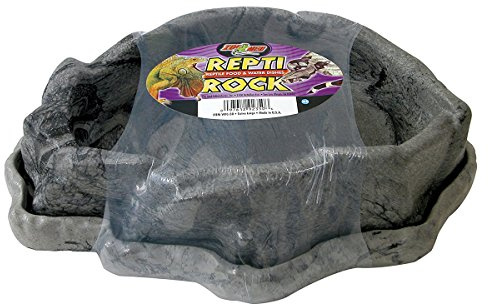 Zoo Med Combo Reptile Rock Food and Water Dish, X-Large