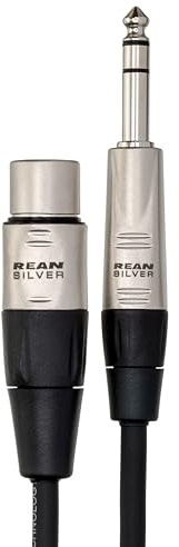 Hosa HXS-100 REAN Female XLR to Male 1/4-Inch Balanced Interconnect Cable