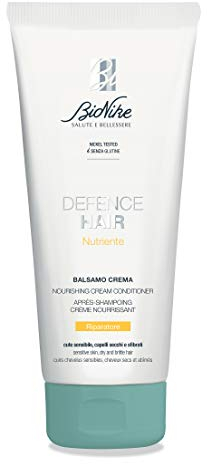 Bionike Defence Hair - Balsamo Capelli Nutriente per Cute Sensibile e Capelli Secchi, Protegge e Ripara il Capello in Profondità, Dona Setosità e Idratazione, 200 ml
